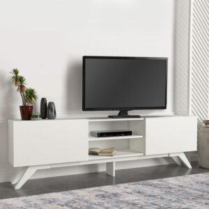 Έπιπλο τηλεόρασης Jarvis Megapap χρώμα λευκό 180x31,3x58εκ.