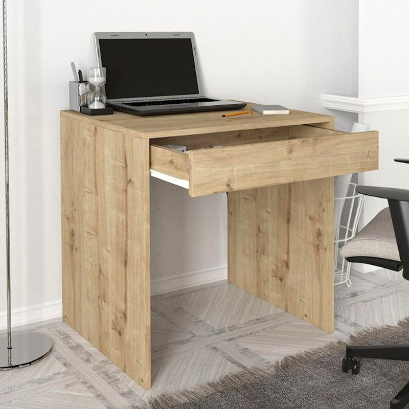 Γραφείο εργασίας Mida Megapap χρώμα sapphire oak 72x60x73,8εκ. - Image 2