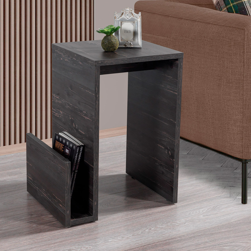 Τραπεζάκι βοηθητικό Regnar Megapap χρώμα rebab 43,1×33,5×52εκ.