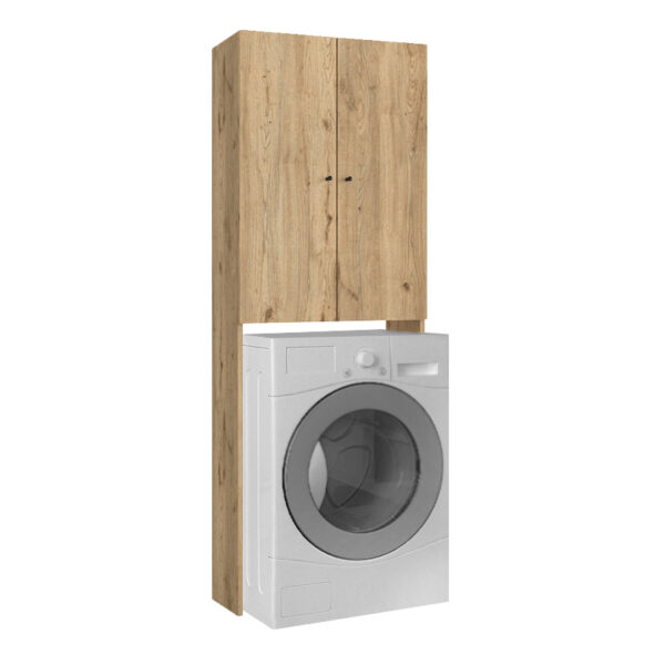 Έπιπλο πλυντηρίου Romme Megapap χρώμα sepet oak 65×27,1×180εκ.