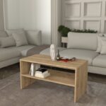 Τραπεζάκι σαλονιού Eleva Megapap χρώμα sapphire oak 90×44,6×46,4εκ.