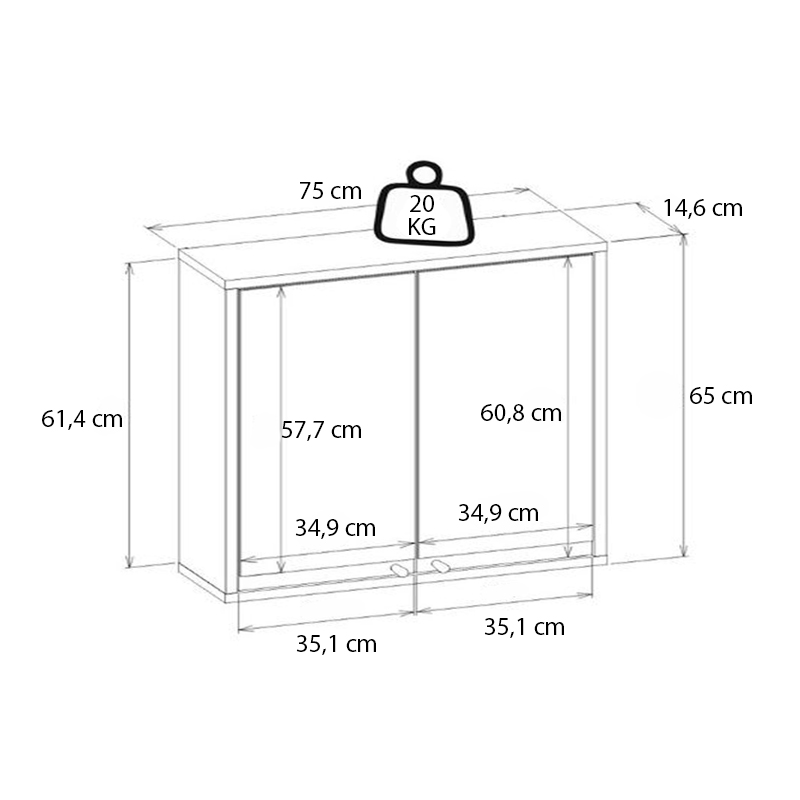 Καθρέπτης μπάνιου Lilian Μegapap χρώμα atlantic pine 75x14,6x65εκ. - Image 6