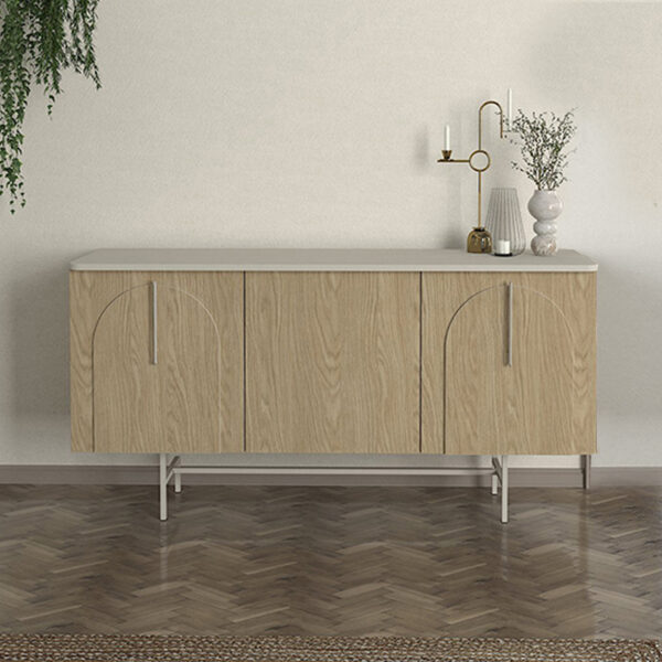 Μπουφές Rebel Megapap χρώμα rota oak – sandstone 150x45x76,5εκ.