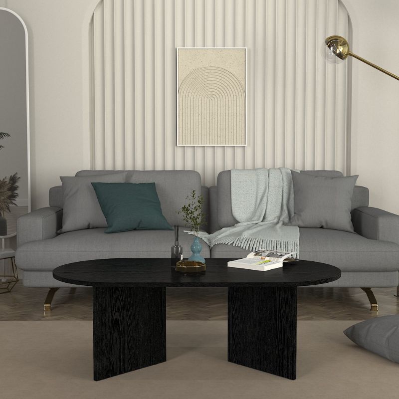 Τραπεζάκι σαλονιού Cortado Megapap χρώμα sencron black 120x60x39,6εκ. - Image 3