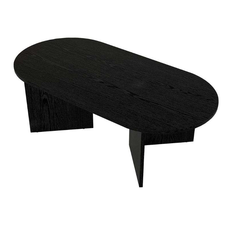 Τραπεζάκι σαλονιού Cortado Megapap χρώμα sencron black 120x60x39,6εκ. - Image 7