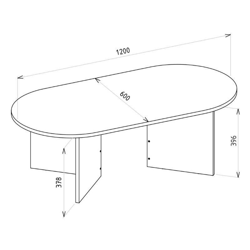 Τραπεζάκι σαλονιού Cortado Megapap χρώμα sencron black 120x60x39,6εκ. - Image 9