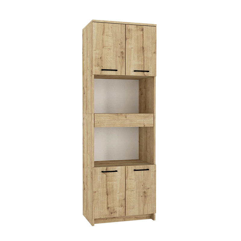 Ντουλάπι κουζίνας - μπάνιου Alvento Megapap χρώμα sapphire oak 60x42x180εκ. - Image 7