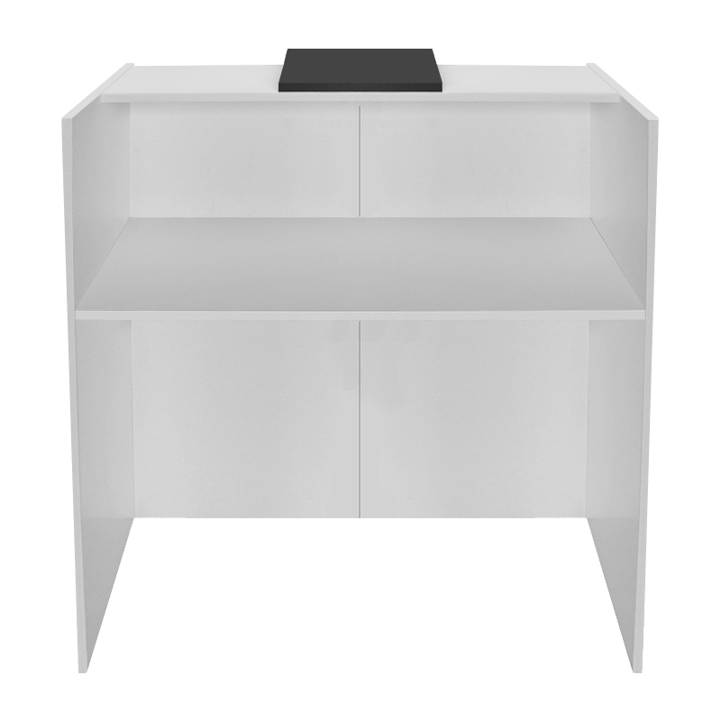 Γραφείο υποδοχής - reception Hola Megapap χρώμα λευκό - ανθρακί 93,6x45,2x110,3εκ. - Image 10