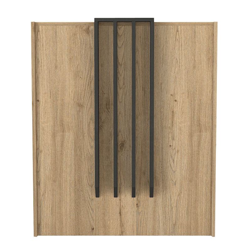 Γραφείο υποδοχής - reception Hola Megapap χρώμα sepet oak - ανθρακί 93,6x45,2x110,3εκ. - Image 7