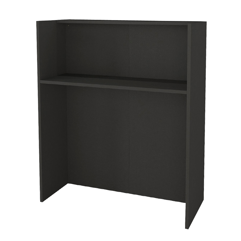 Γραφείο υποδοχής - reception Karibu Megapap με LED χρώμα ανθρακί - sepet oak 90x40x100εκ. - Image 6