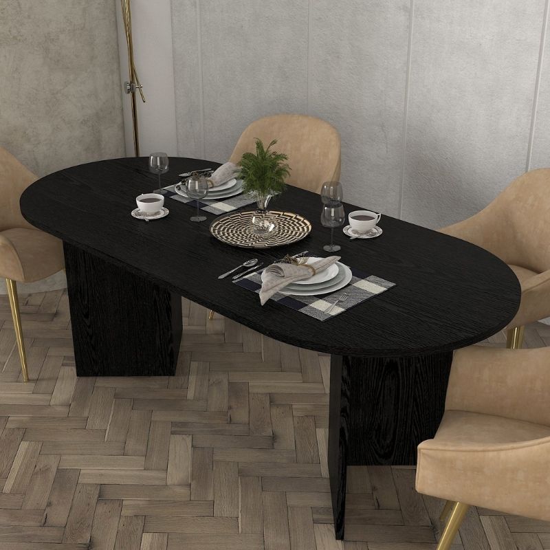 Τραπέζι Cortado Megapap χρώμα sencron black 200x90x74εκ. - Image 3