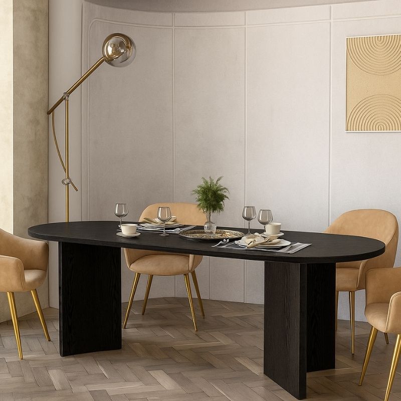 Τραπέζι Cortado Megapap χρώμα sencron black 200x90x74εκ. - Image 4