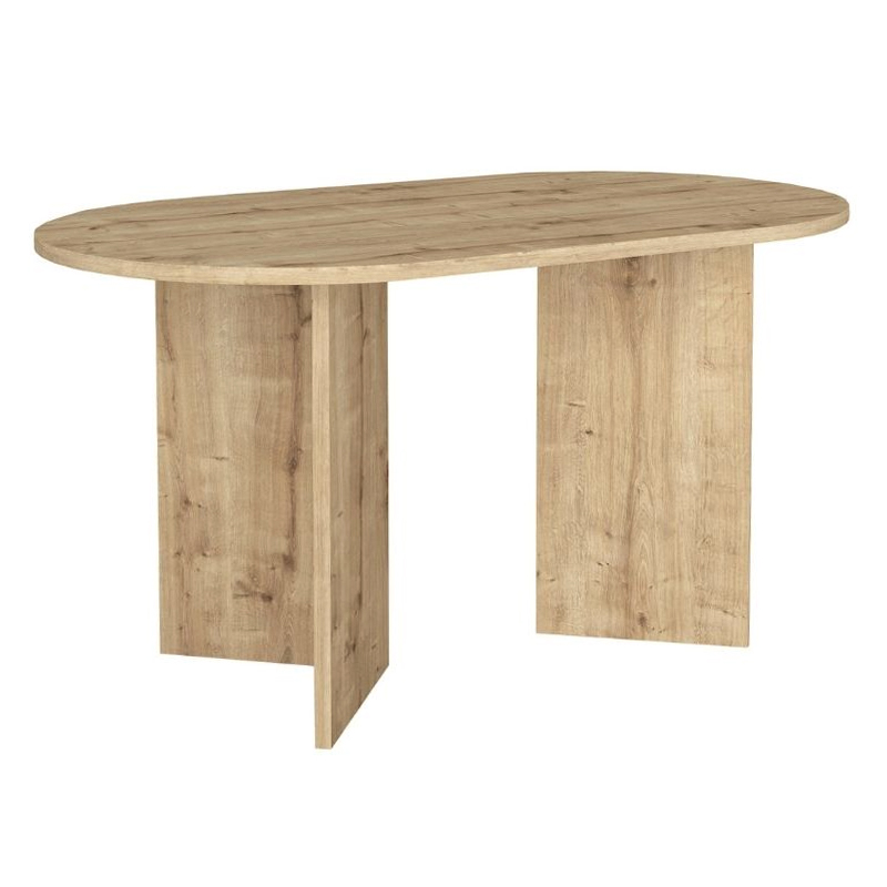 Τραπέζι Cortado Megapap χρώμα sapphire oak 138x80x75εκ. - Image 5