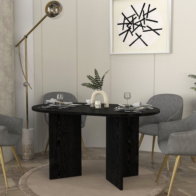 Τραπέζι Cortado Megapap χρώμα sencron black 138x80x75εκ. - Image 3
