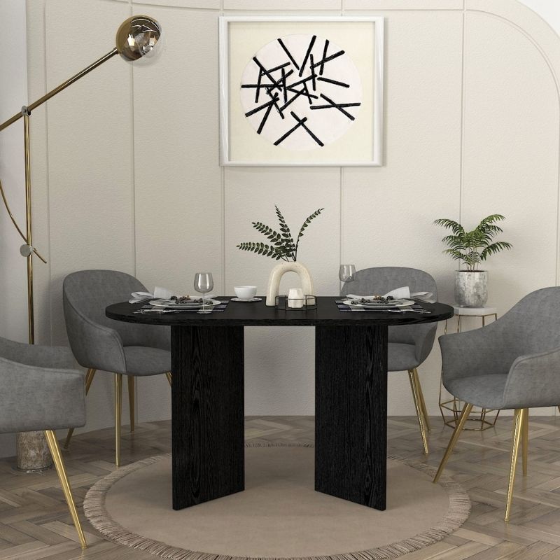 Τραπέζι Cortado Megapap χρώμα sencron black 138x80x75εκ. - Image 4