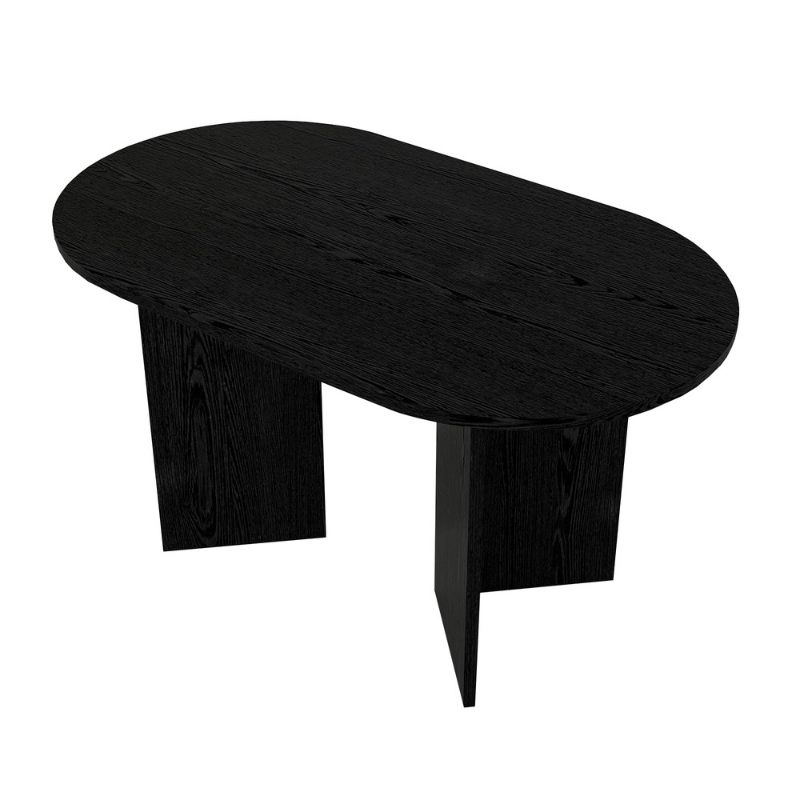 Τραπέζι Cortado Megapap χρώμα sencron black 138x80x75εκ. - Image 6