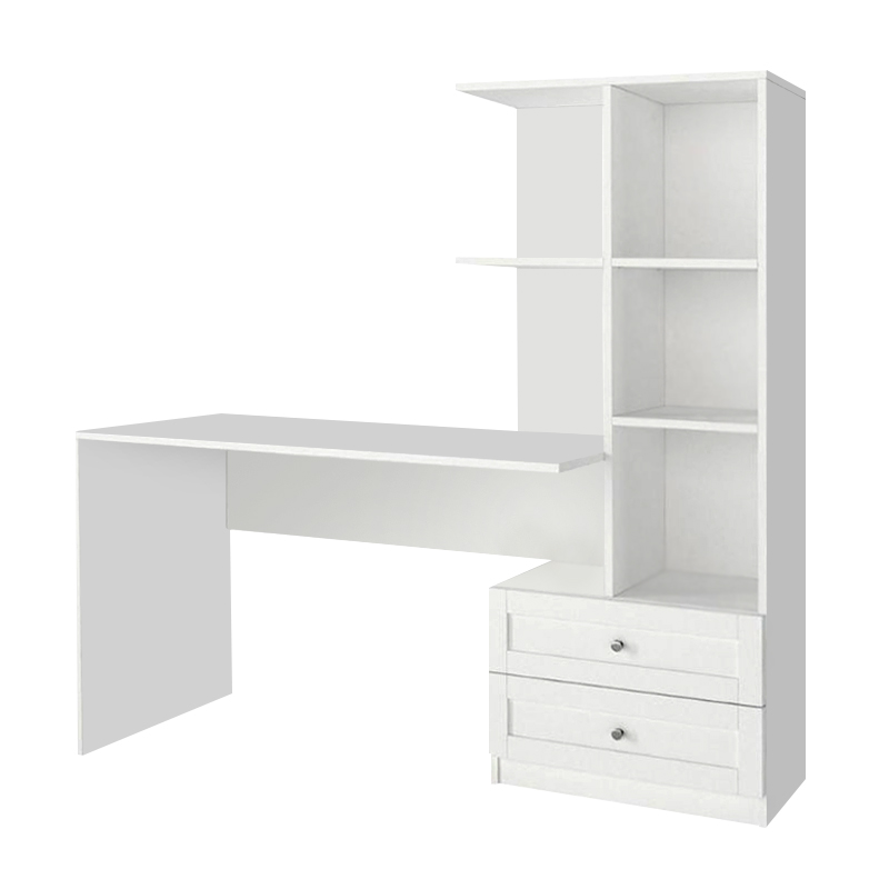 Γραφείο εργασίας Mantra Megapap χρώμα λευκό 150x60x152εκ. - Image 6