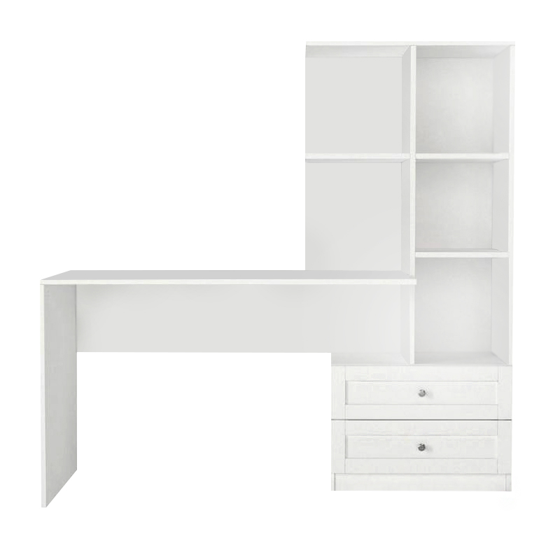 Γραφείο εργασίας Mantra Megapap χρώμα λευκό 150x60x152εκ. - Image 7