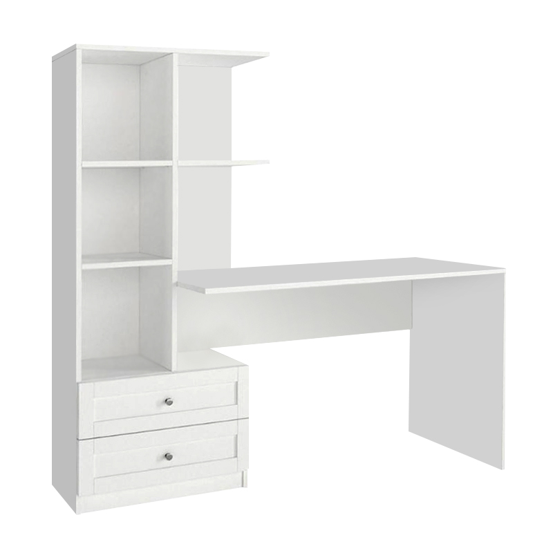Γραφείο εργασίας Mantra Megapap χρώμα λευκό 150x60x152εκ. - Image 6