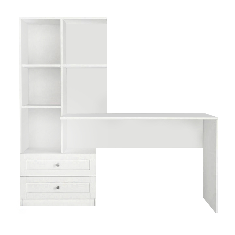 Γραφείο εργασίας Mantra Megapap χρώμα λευκό 150x60x152εκ. - Image 7