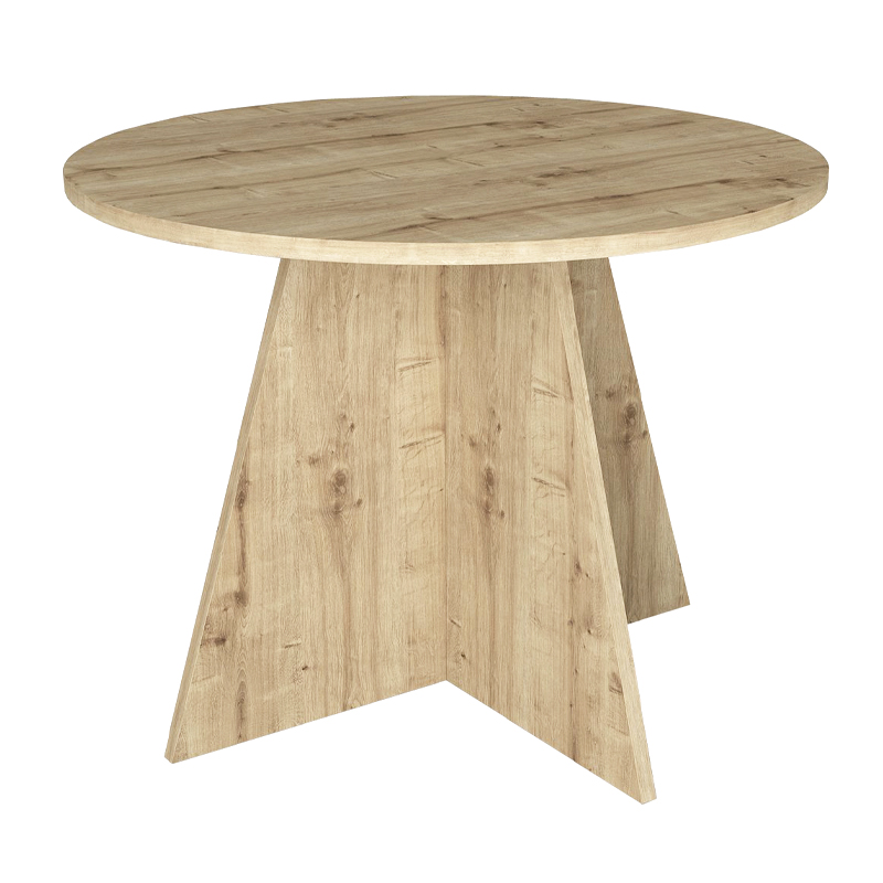 Τραπέζι Tailor Megapap χρώμα sapphire oak Ø100x75,7εκ. - Image 6