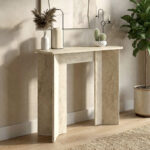 Κονσόλα Mara Megapap χρώμα travertine 90×29,6×91,8εκ.