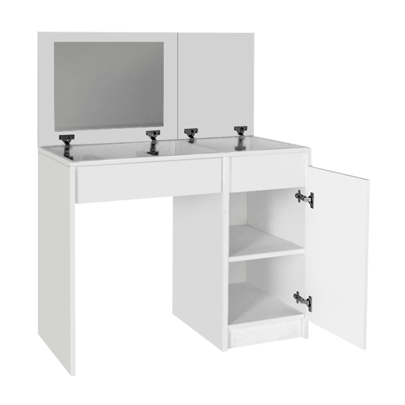 Τουαλέτα με καθρέπτη Huma Megapap χρώμα λευκό 90x45x118,2εκ. - Image 9