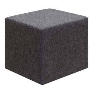 Σκαμπώ Linda Megapap υφασμάτινο χρώμα ανθρακί 40x40x40εκ.