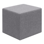Σκαμπώ Linda Megapap υφασμάτινο χρώμα γκρι 40x40x40εκ.