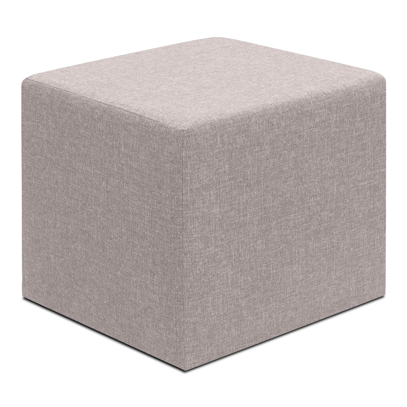 Σκαμπώ Linda Megapap υφασμάτινο χρώμα μπεζ 40x40x40εκ.