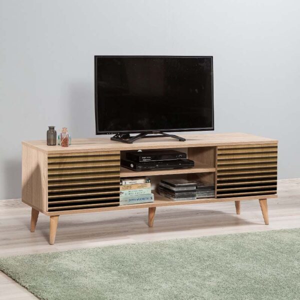 Έπιπλο τηλεόρασης Soho Megapap χρώμα sonoma 140x40x50 εκ.