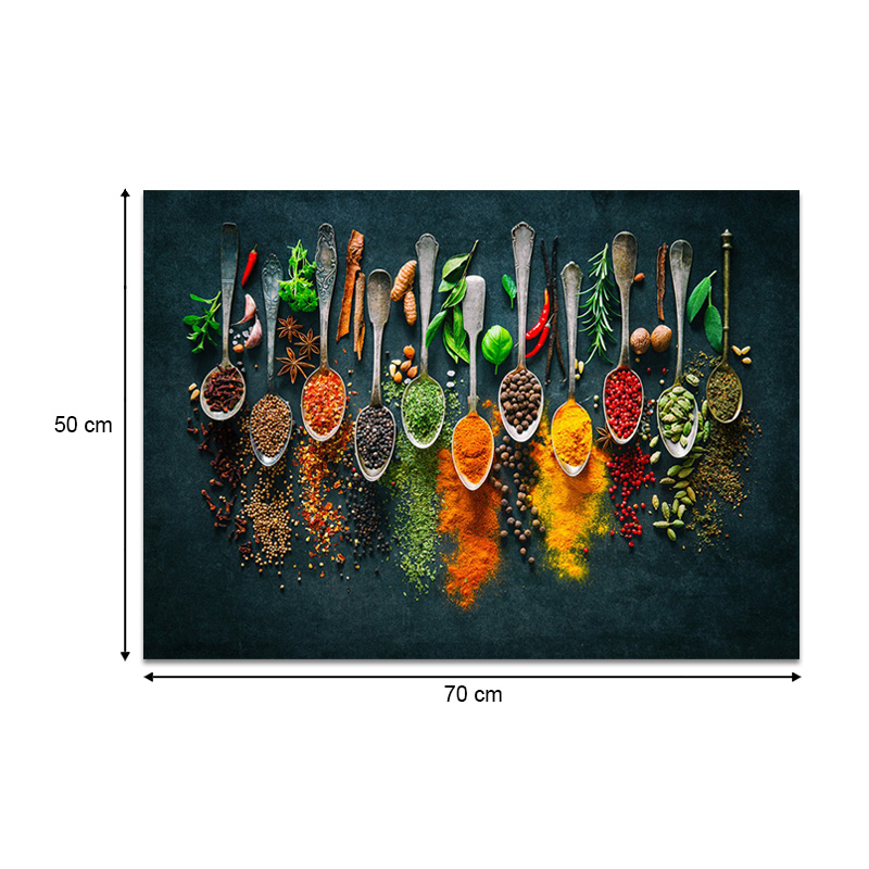 Πίνακας σε καμβά "Spices" Megapap ψηφιακής εκτύπωσης 70x50x3εκ. - Image 3