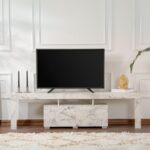 Έπιπλο τηλεόρασης Enclave Megapap χρώμα εφέ μαρμάρου 180×31,3×50εκ.