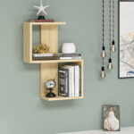 Ραφιέρα τοίχου Octa Megapap χρώμα sapphire oak 45×16,4×60εκ.