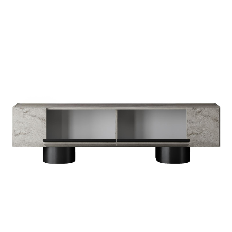 Έπιπλο τηλεόρασης Haven Megapap χρώμα travertine 180x30x50εκ. - Image 7