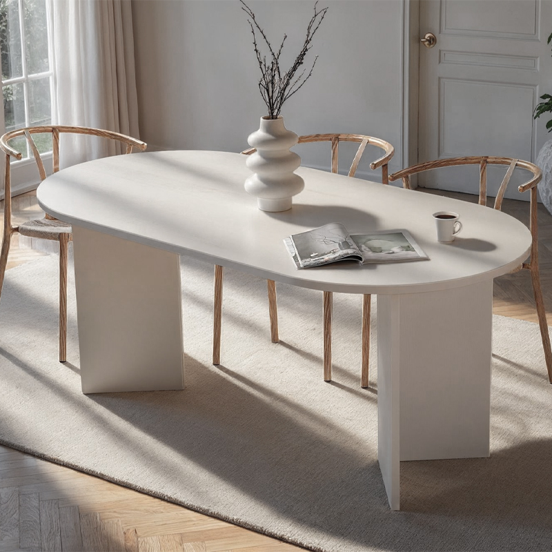 Τραπέζι Sablin Megapap χρώμα λευκό 180×89,5×75εκ.