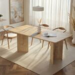 Τραπέζι Linza Megapap χρώμα honey oak 180x90x75εκ.