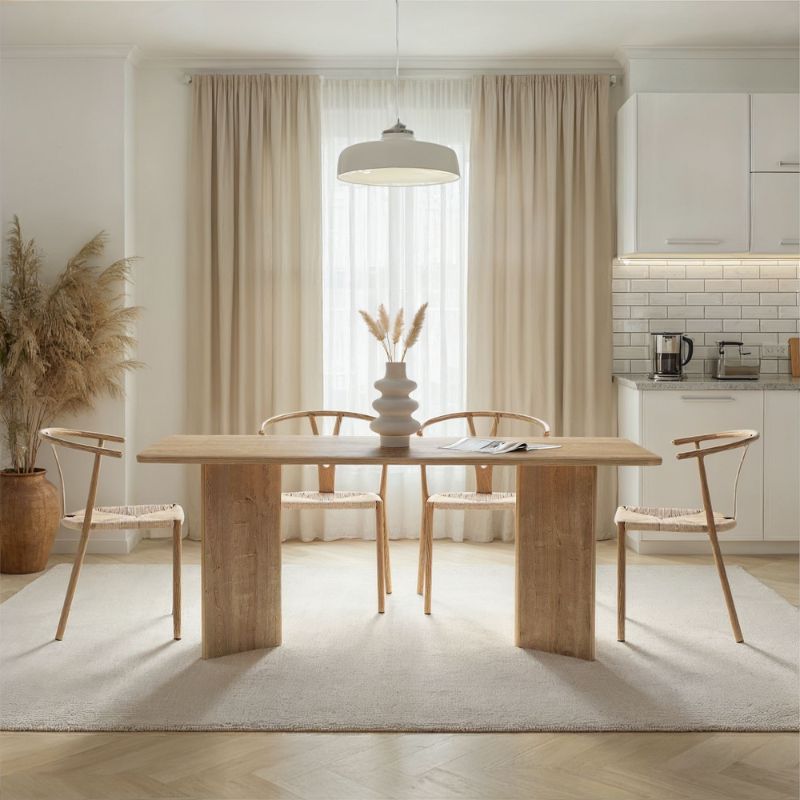 Τραπέζι Linza Megapap χρώμα honey oak 180x90x75εκ. - Image 2