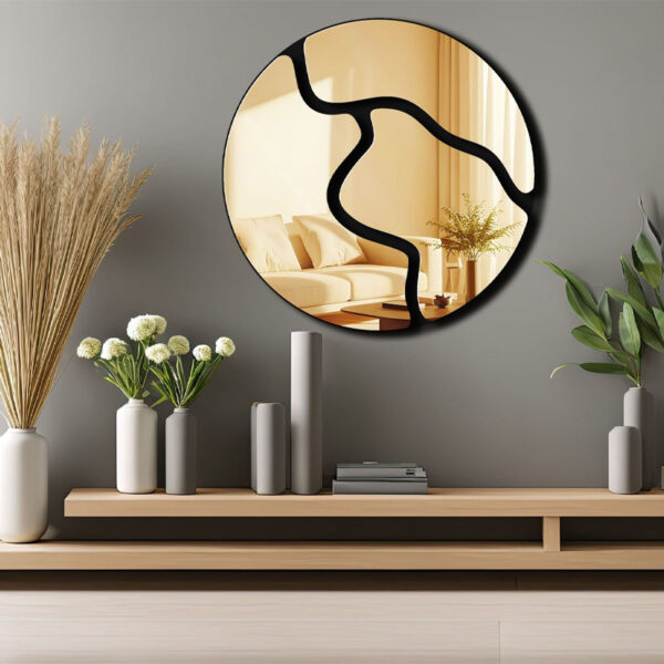 Διακοσμητικό τοίχου Ayna Μegapap με plexiglass Ø48×48εκ.