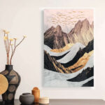 Πίνακας σε καμβά “Abstract Mountain” Megapap ψηφιακής εκτύπωσης 70x100x3εκ.