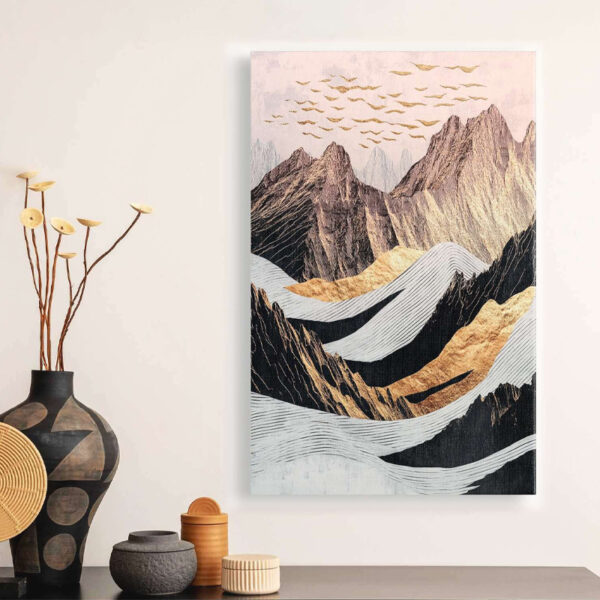 Πίνακας σε καμβά “Abstract Mountain” Megapap ψηφιακής εκτύπωσης 70x100x3εκ.
