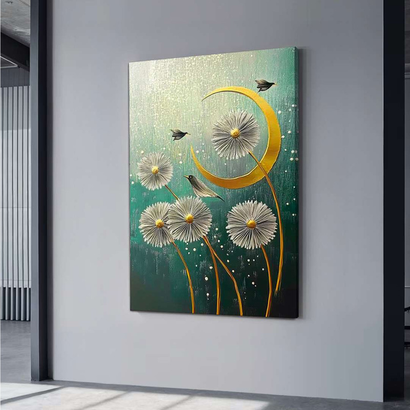 Πίνακας σε καμβά "Wildflowers" Megapap ψηφιακής εκτύπωσης 70x100x3εκ. - Image 2