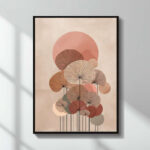 Πίνακας “Pink Leaves” Megapap ψηφιακής εκτύπωσης 50×70εκ.