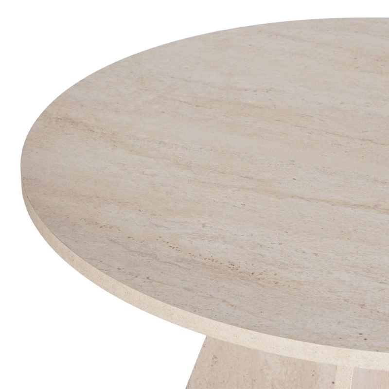 Τραπέζι Virela Megapap χρώμα travertine Ø120x75εκ. - Image 4