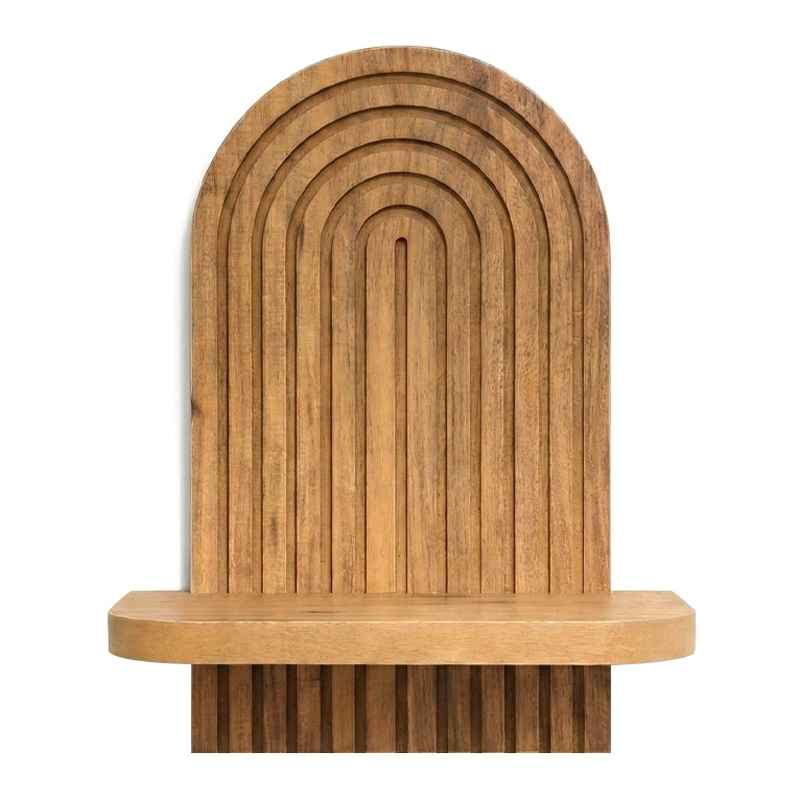 Ραφιέρα τοίχου Artwill Megapap Mdf χρώμα oak 26x13x35εκ. - Image 4