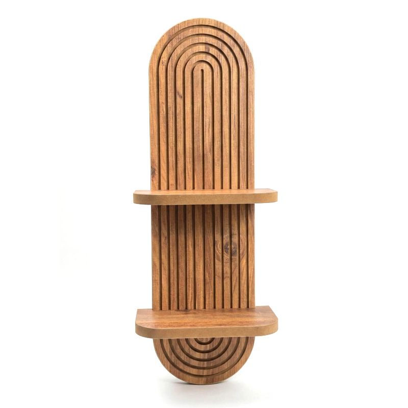 Ραφιέρα τοίχου Artwill Megapap Mdf χρώμα oak 26x13x70εκ. - Image 4