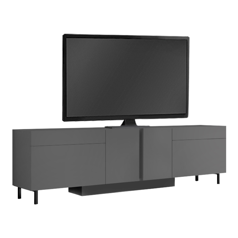 Έπιπλο τηλεόρασης Arlen Megapap με Led Rgb χρώμα ανθρακί 180x32x50εκ. - Image 6