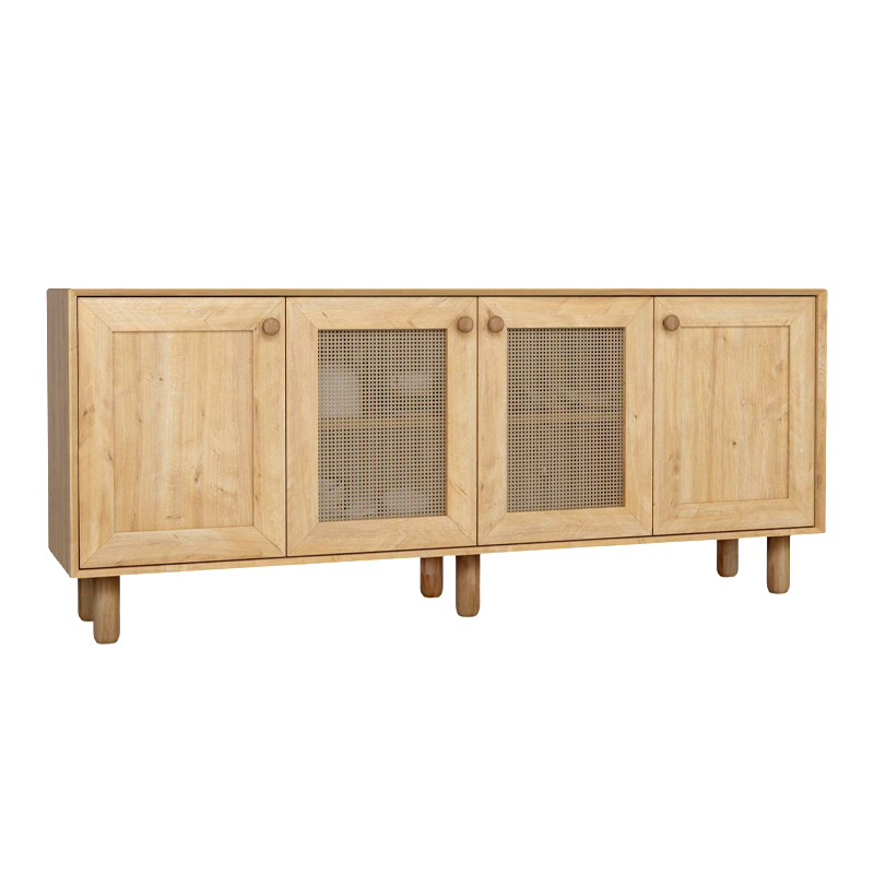 Μπουφές Bohemian Megapap χρώμα φυσικό οξιάς 180x40x75εκ. - Image 3