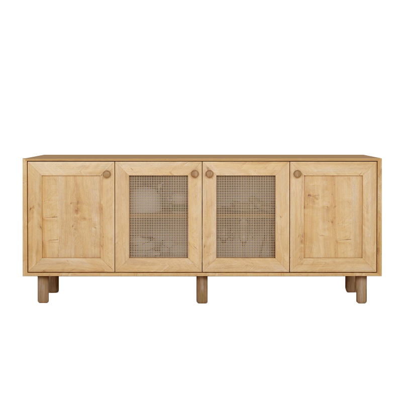 Μπουφές Bohemian Megapap χρώμα φυσικό οξιάς 180x40x75εκ. - Image 4