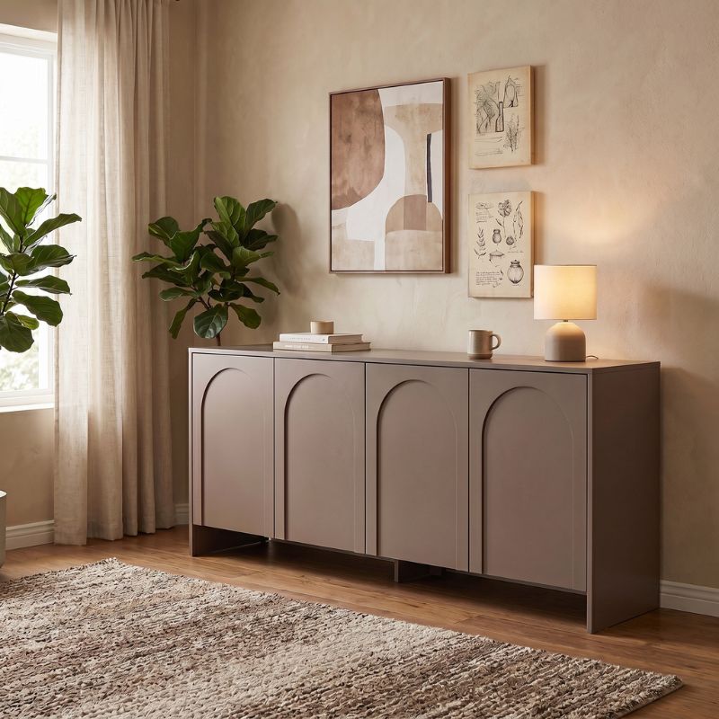 Μπουφές Aurelia Megapap χρώμα μόκα 180x45x80εκ. - Image 2